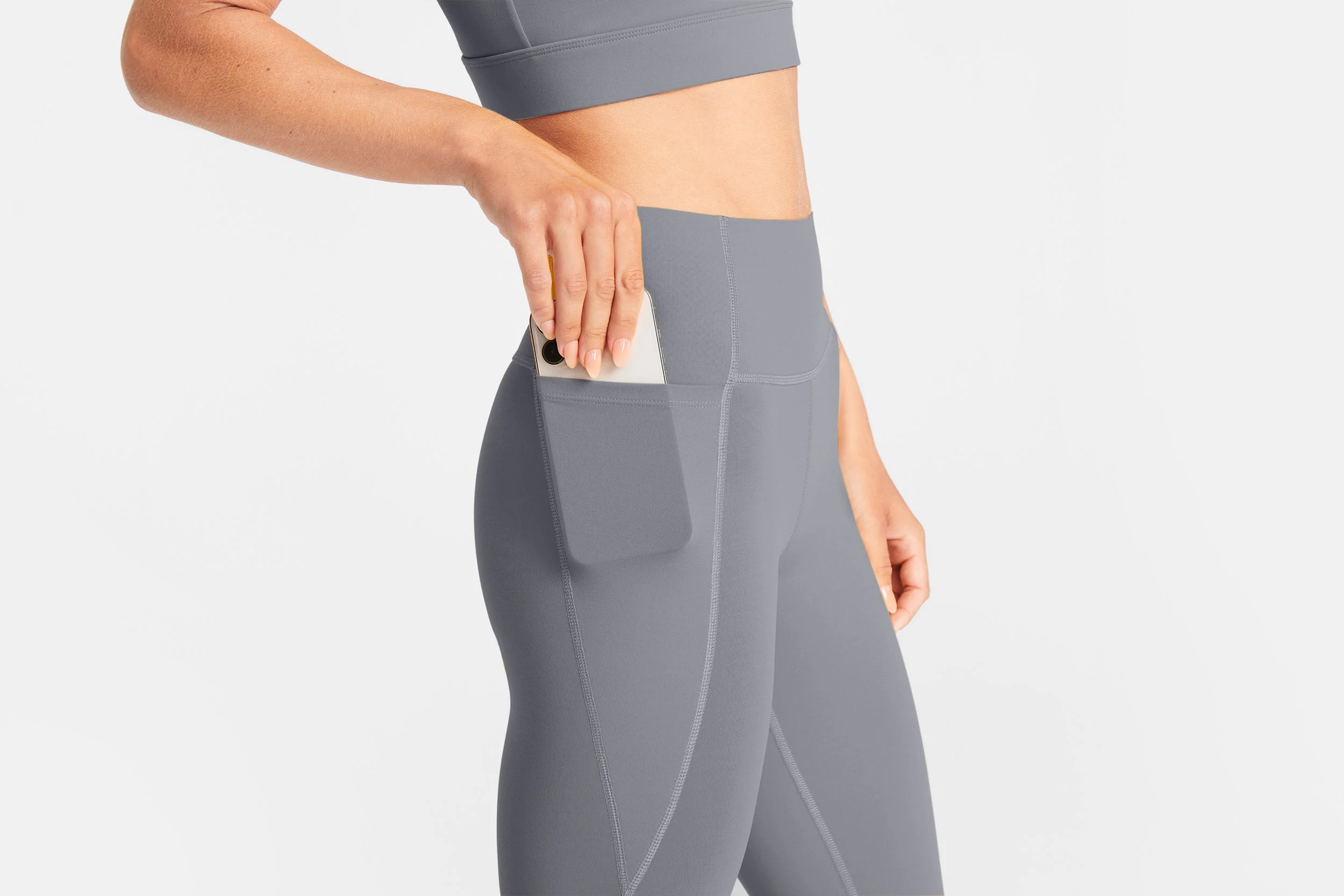 BPA Free 3/4 Leggings For Women - Capri High Rise Tights from Definite Articles - Image 4