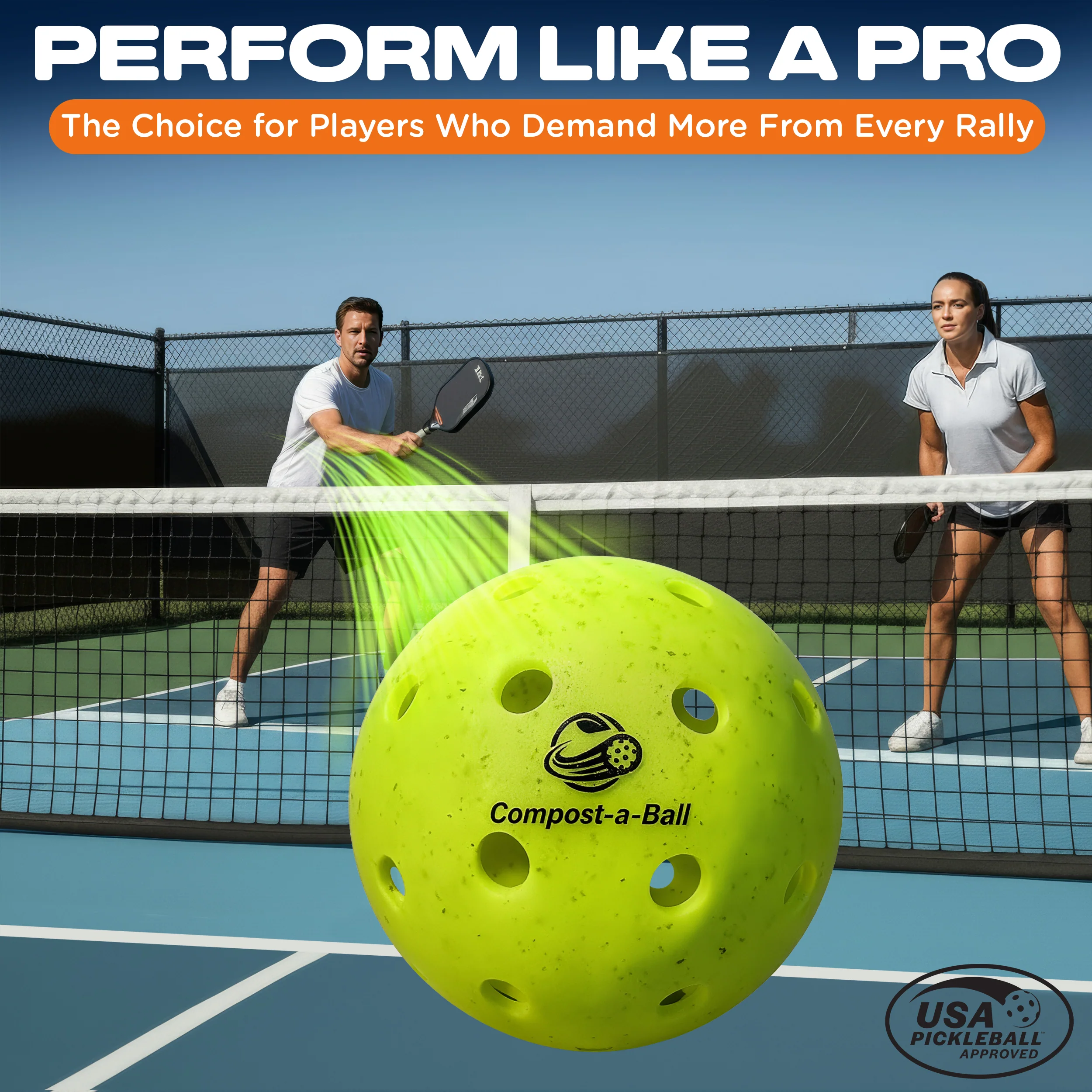 USAPA Biodegradable Pickleballs | Plastic Free Pickleball Balls - Image 3