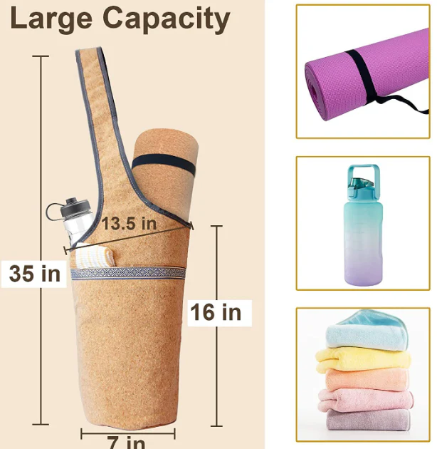 Cork Yoga Backpack for Eco-Friendly Practice - Image 3