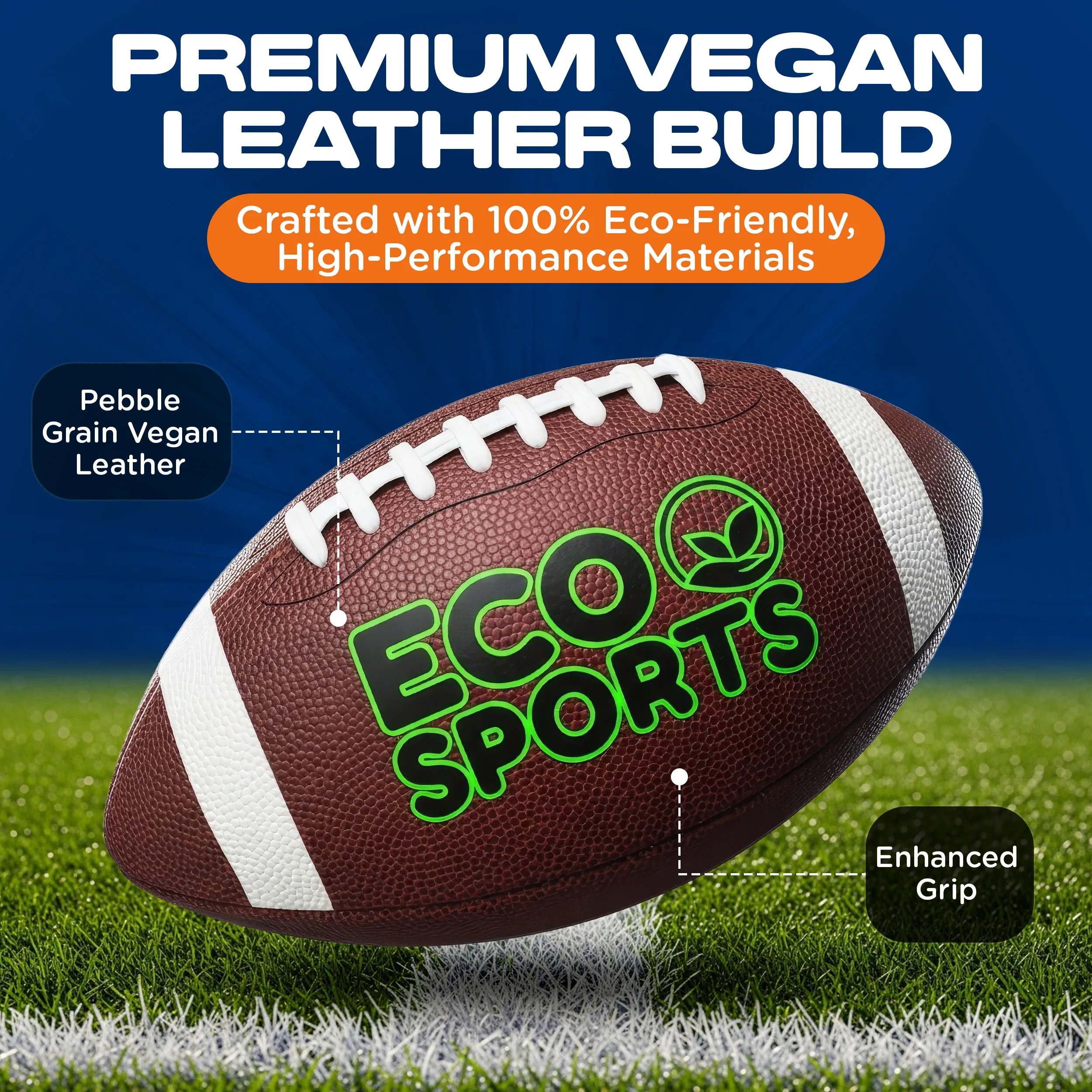 Eco Sports Non-Leather Footballs - All Sizes - Image 3