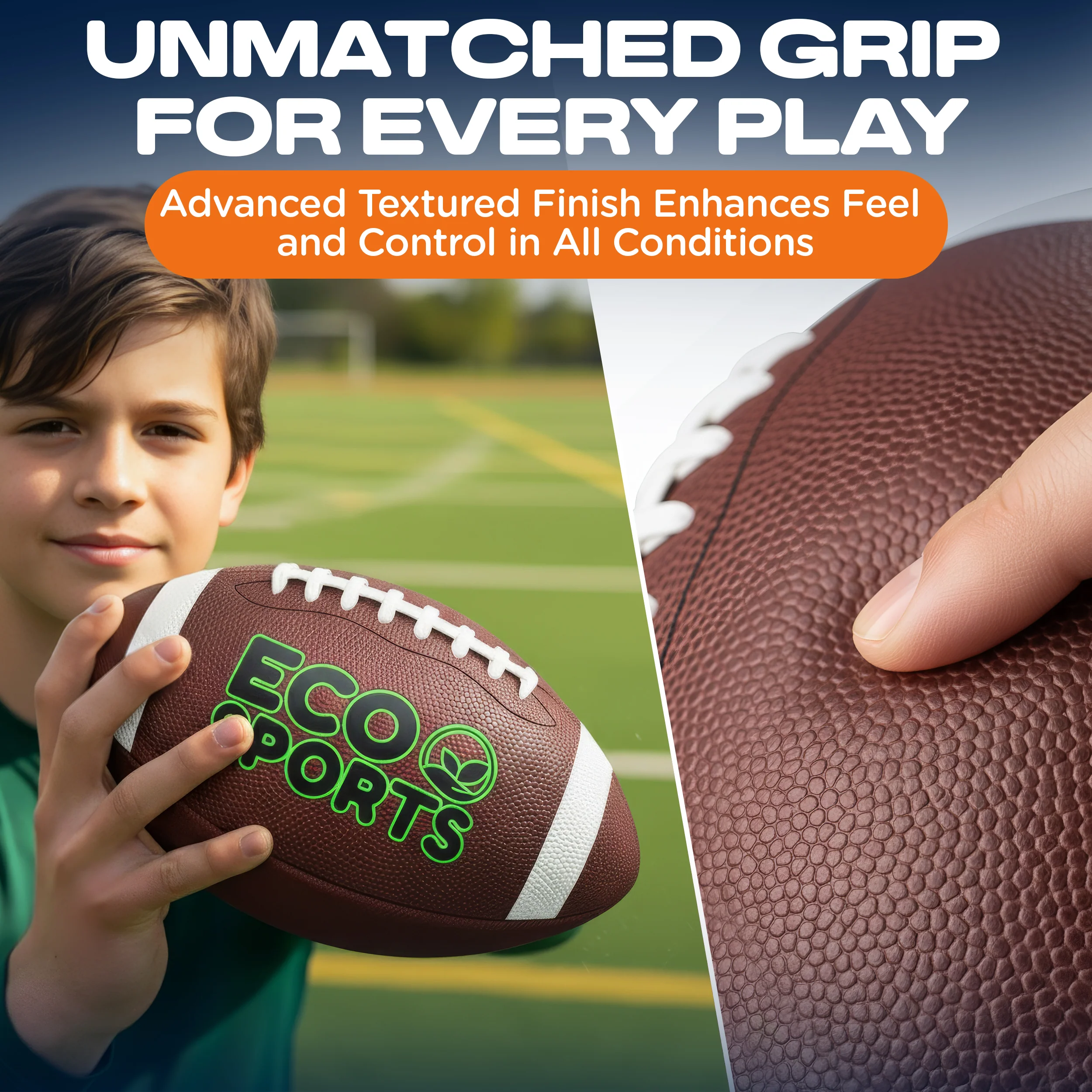 Eco Sports Non-Leather Footballs - All Sizes - Image 6