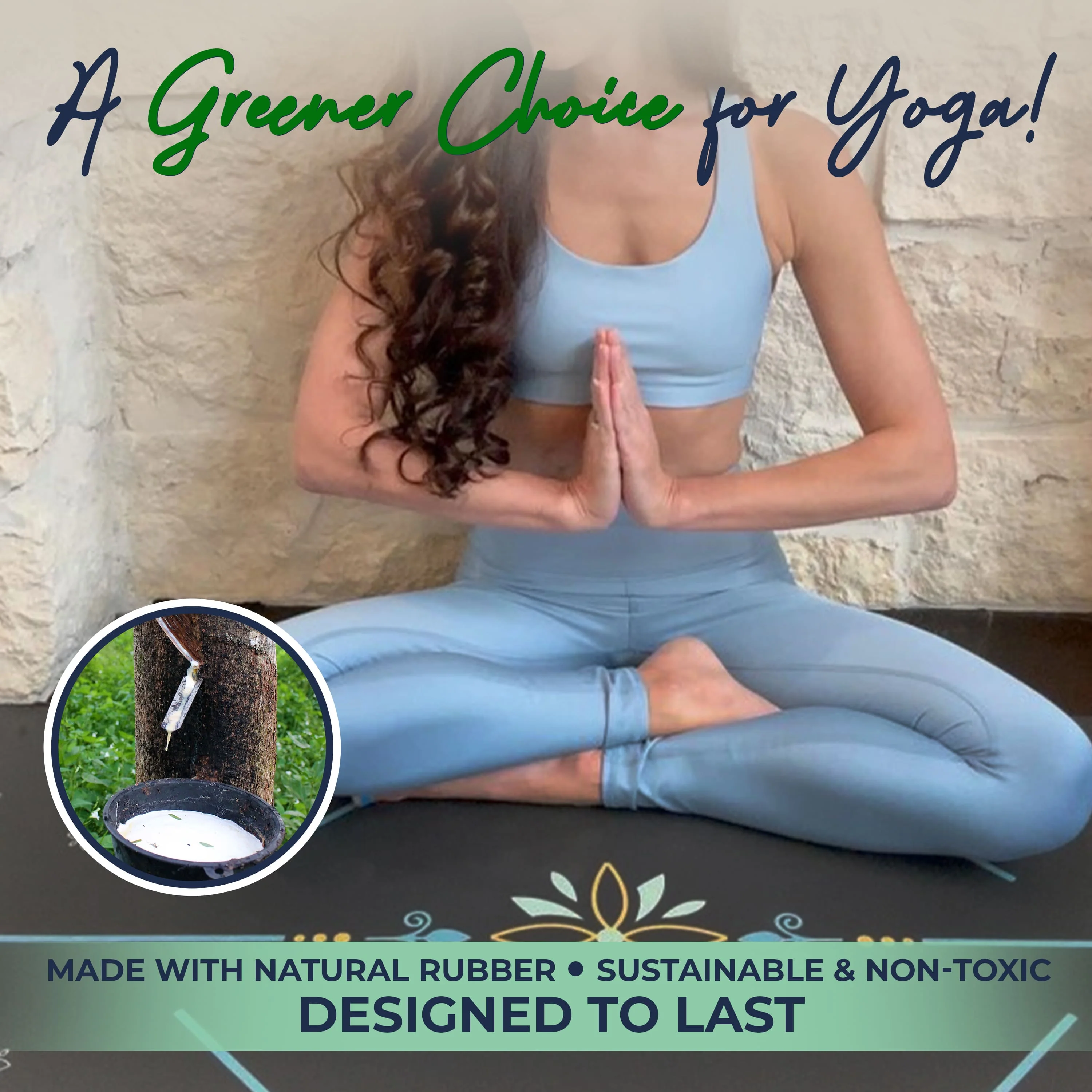 Non Toxic Eco Balance Yoga Mat- 4mm - Image 4
