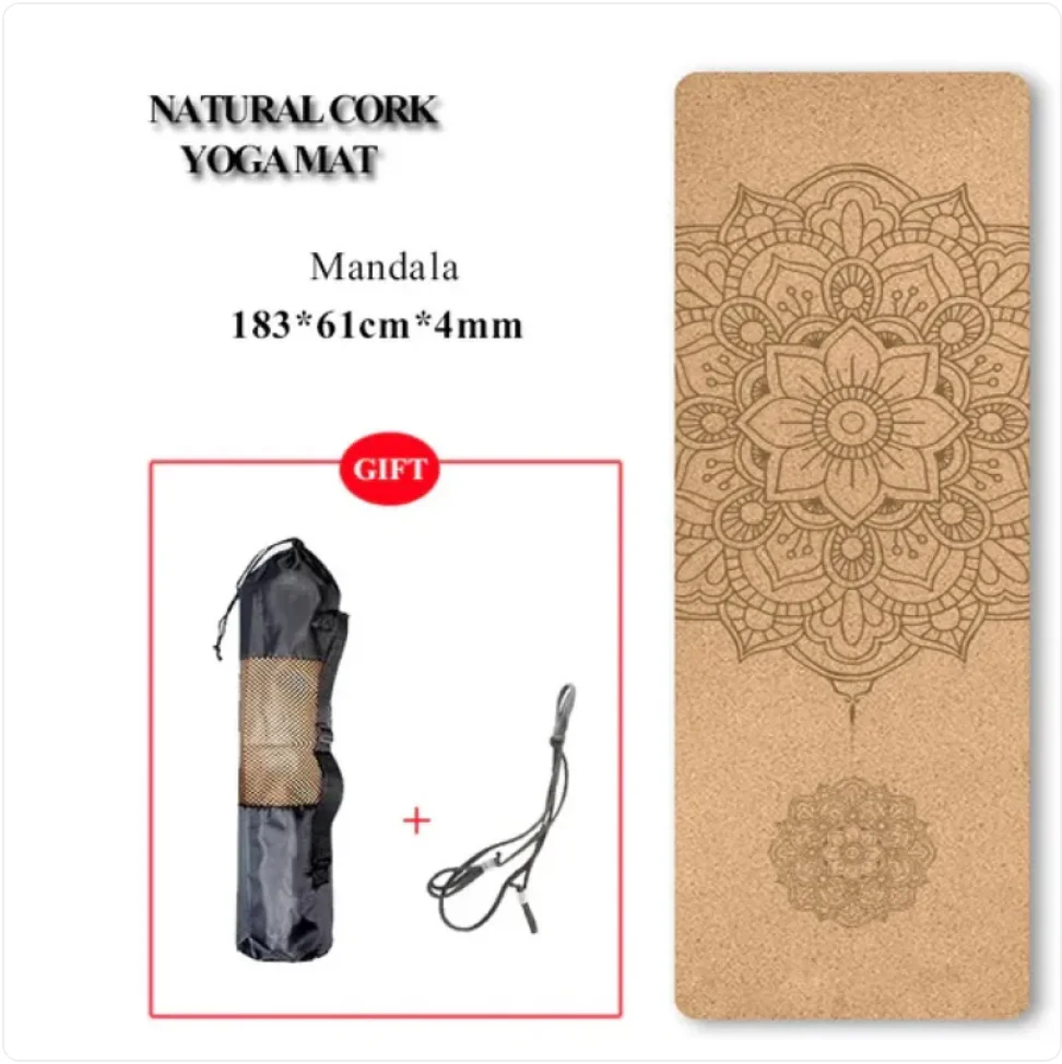 Eco-Friendly Non-Slip Cork Yoga Mat - Image 17