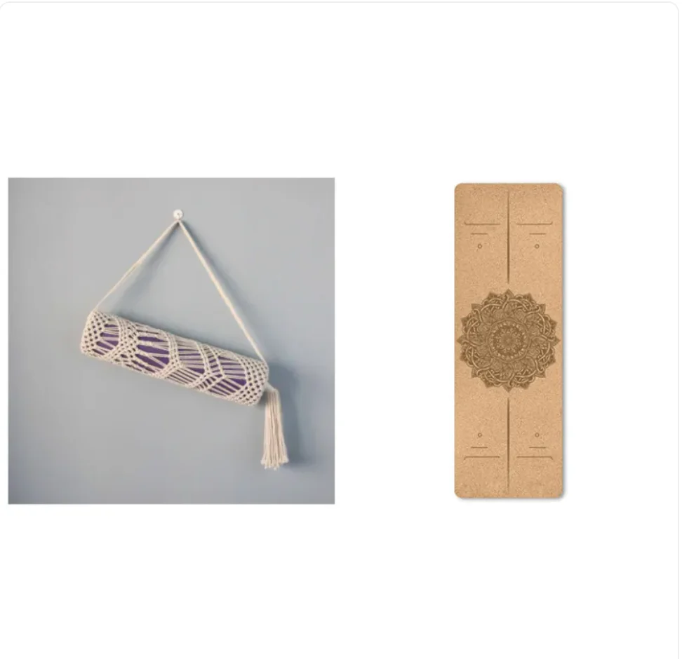 Eco-Friendly Non-Slip Cork Yoga Mat - Image 6