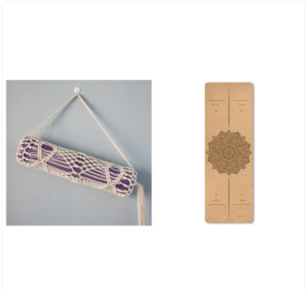 Eco-Friendly Non-Slip Cork Yoga Mat - Image 9