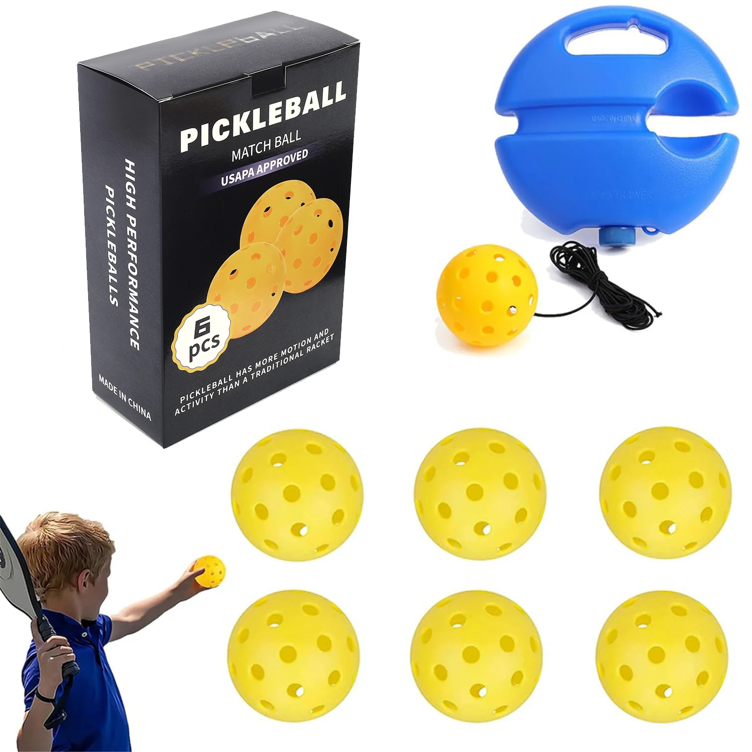 Eco-Friendly Silicone Pickleball Ball Retriever Set - Image 11
