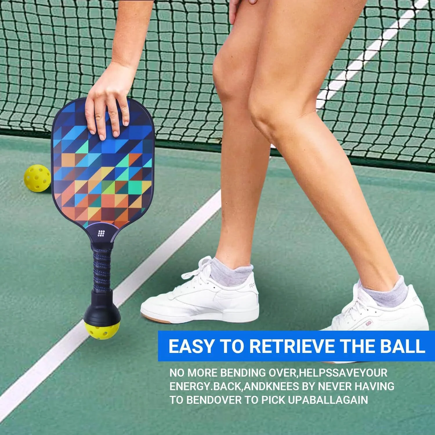 Eco-Friendly Silicone Pickleball Ball Retriever Set - Image 12