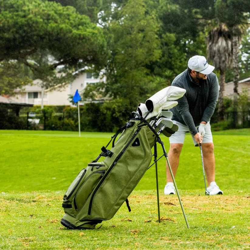 Sunday Golf Stand Bag - Dual Carry Straps Vegan Leather Bag - Image 4