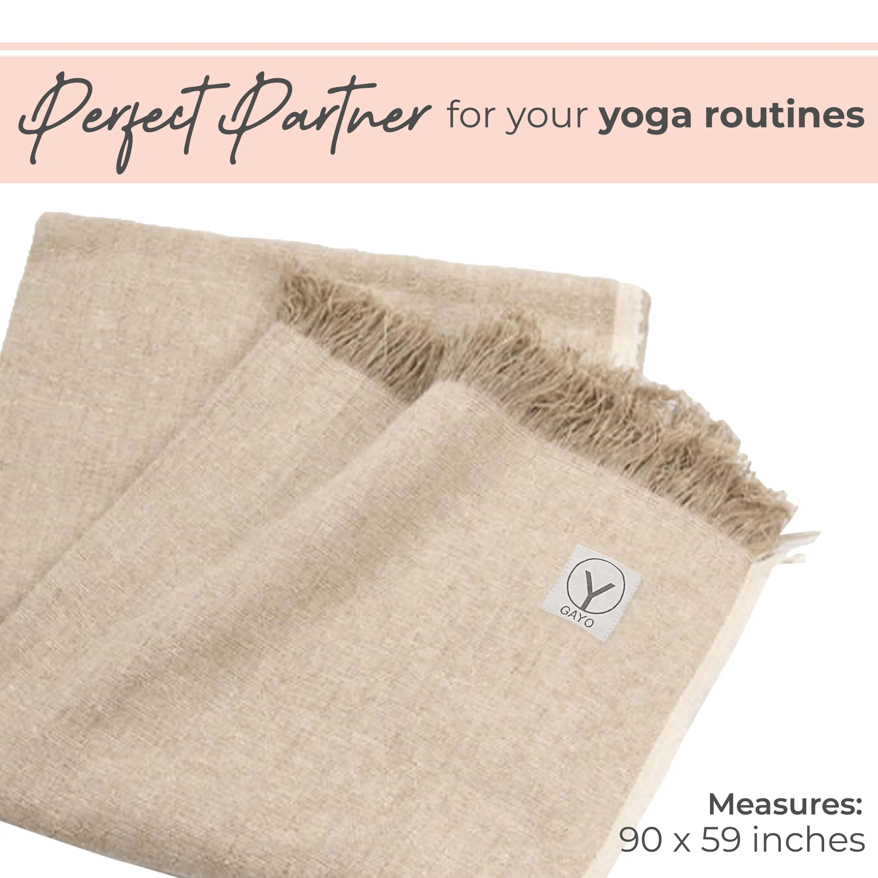 Hemp & Organic Cotton Yoga Blanket - Image 4