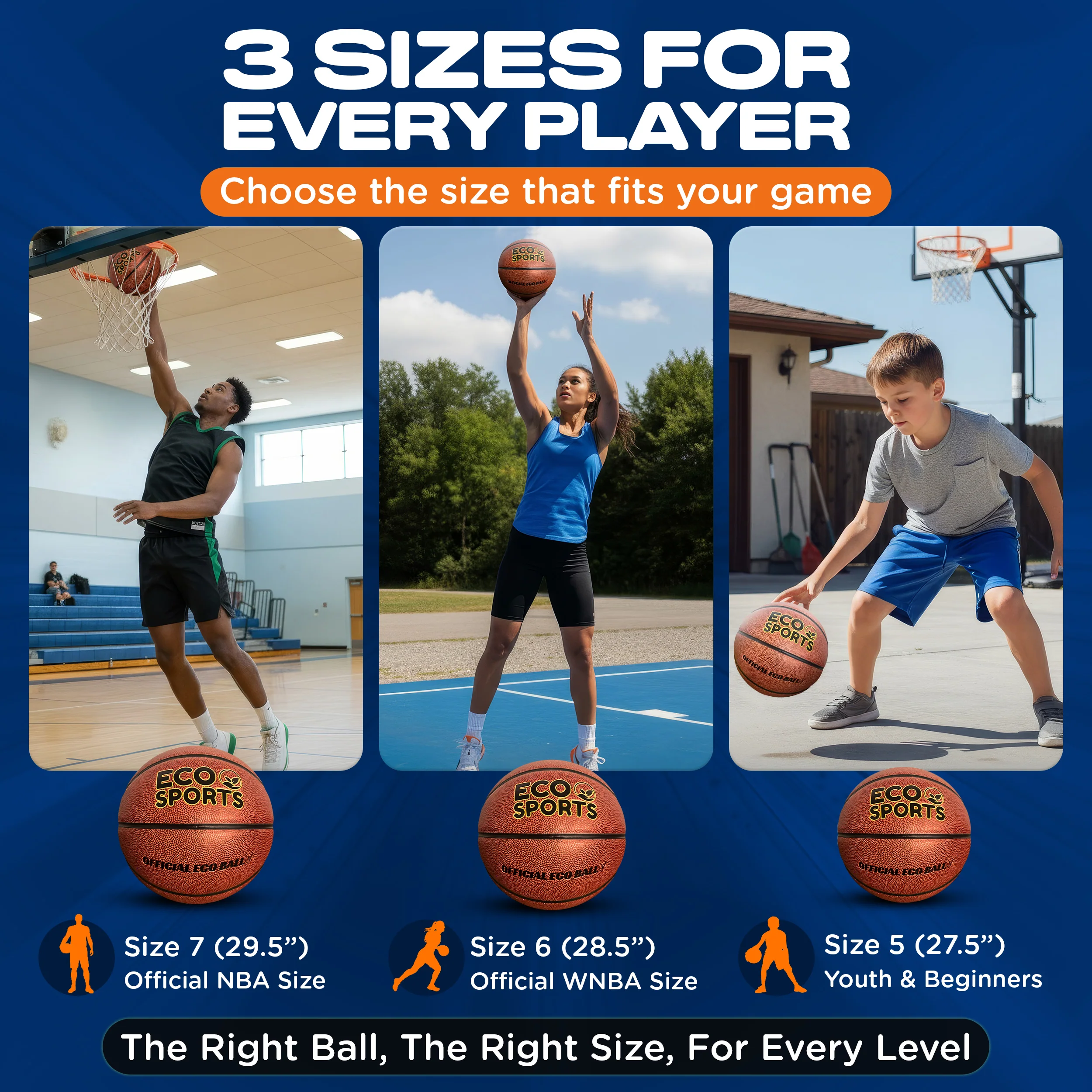 Eco Sports Indoor Basketballs - All Sizes - Image 8