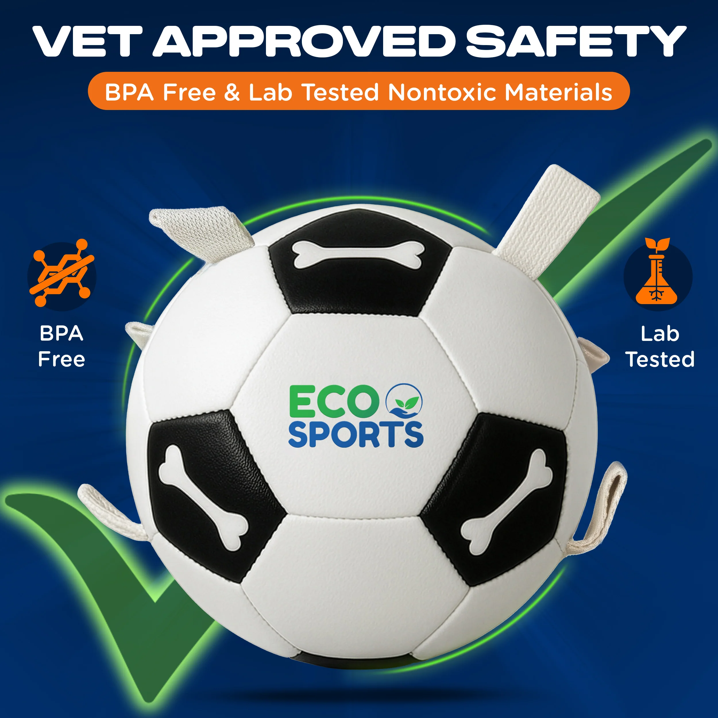 Dog Soccer Balls with Cotton Tags - Image 5