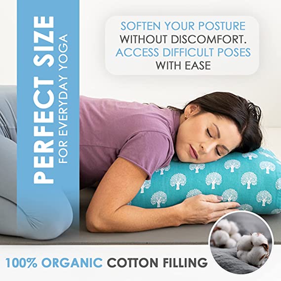 Organic Cotton Travel Size Yoga Bolster Set - Image 3