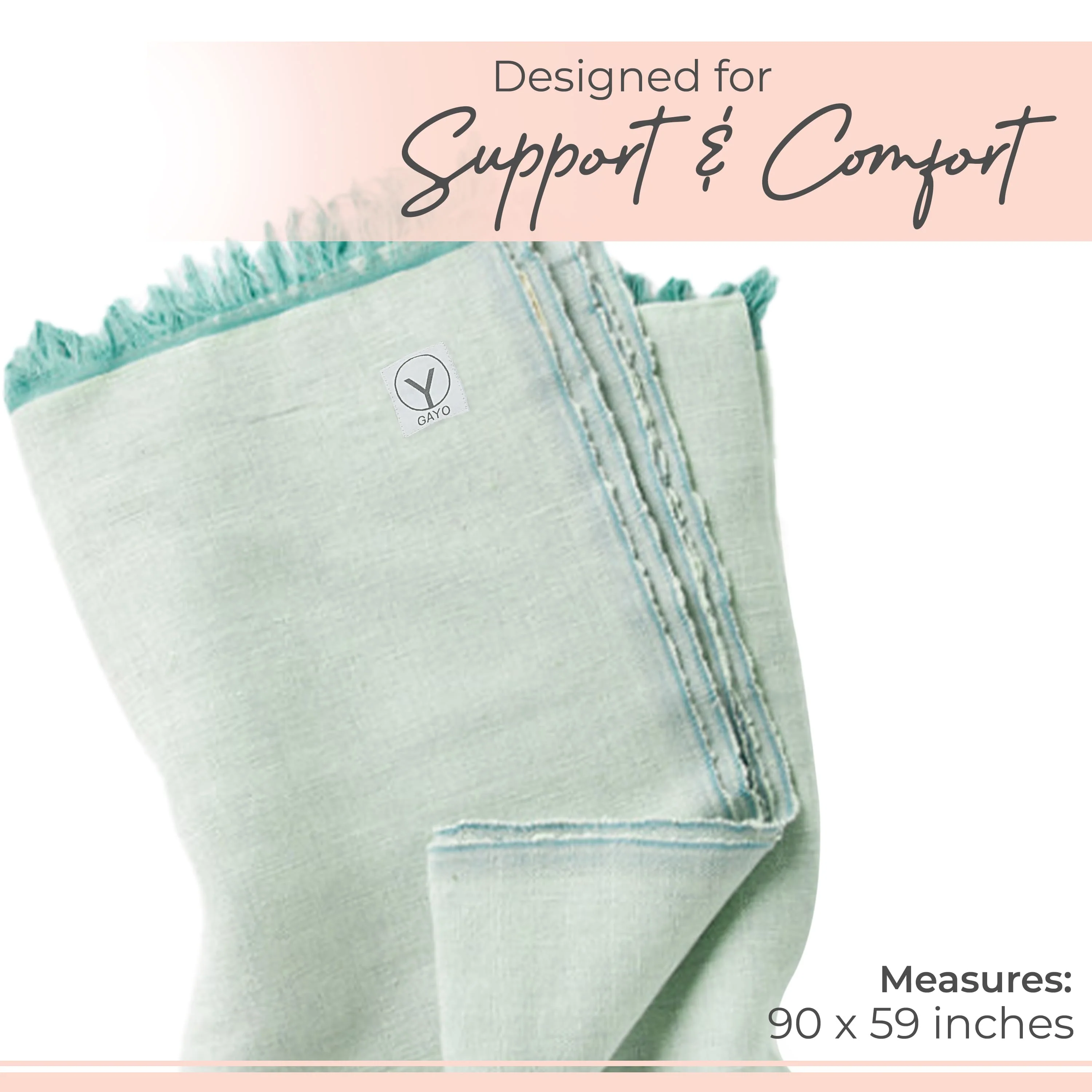 Organic Cotton Yoga Blanket - Image 3