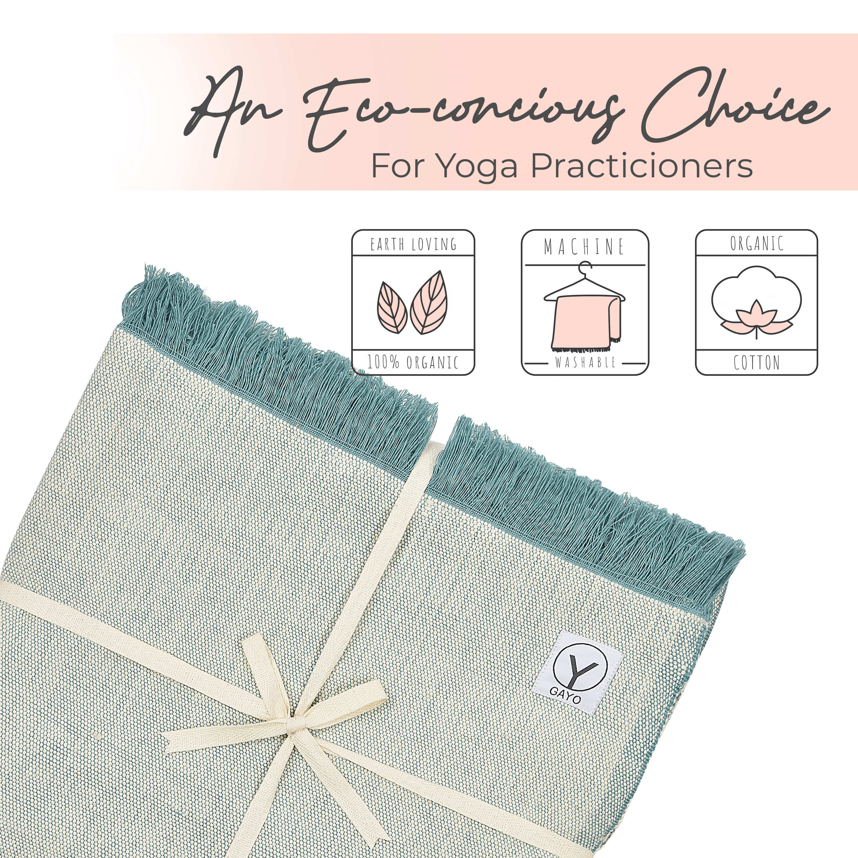 Organic Cotton Yoga Blanket - Image 6