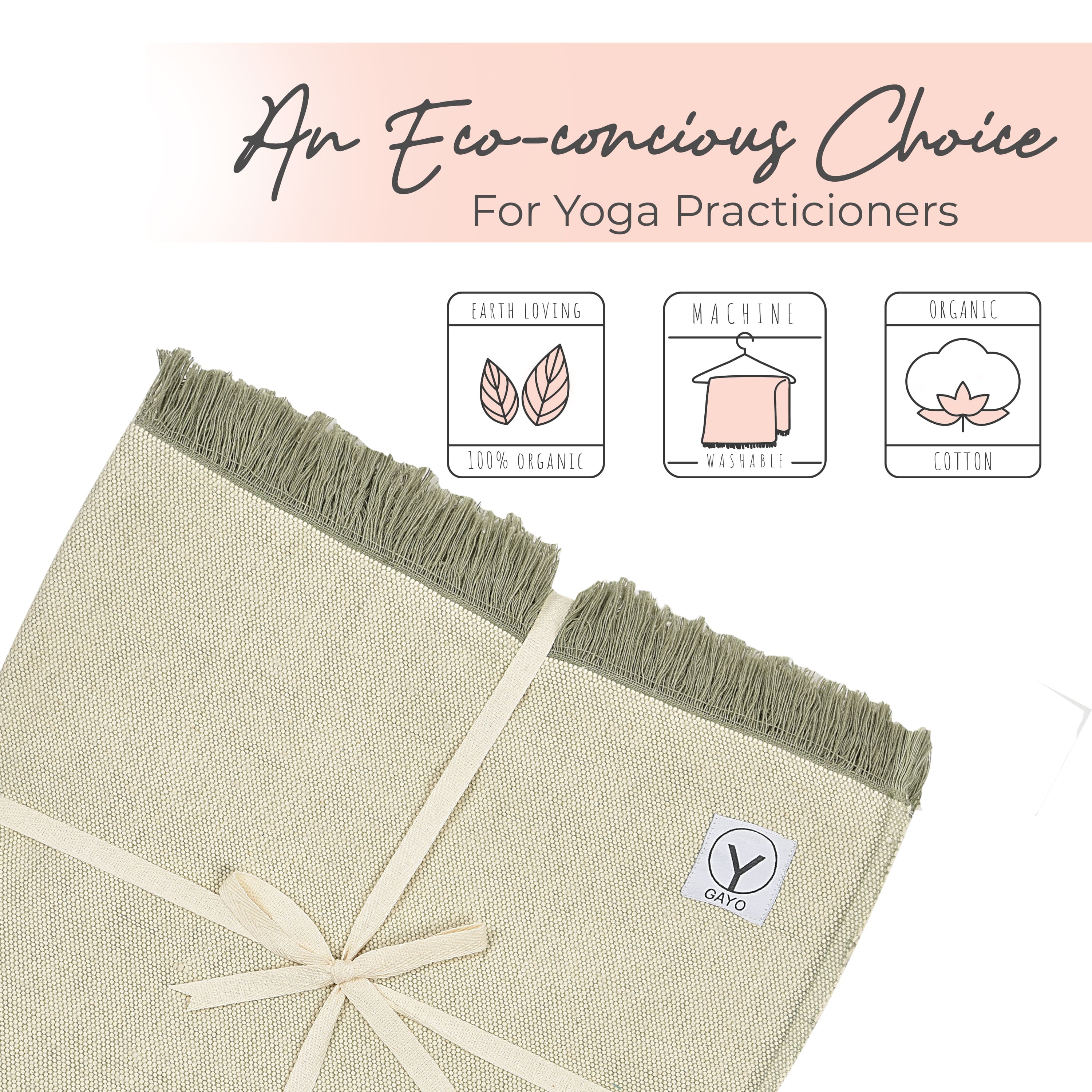 Organic Cotton Yoga Blanket - Image 8