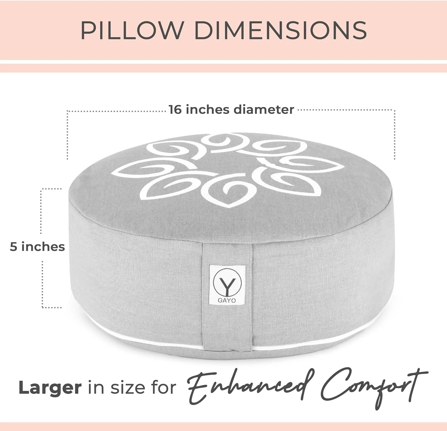 Premium Buckwheat Meditation Cushion - Image 4