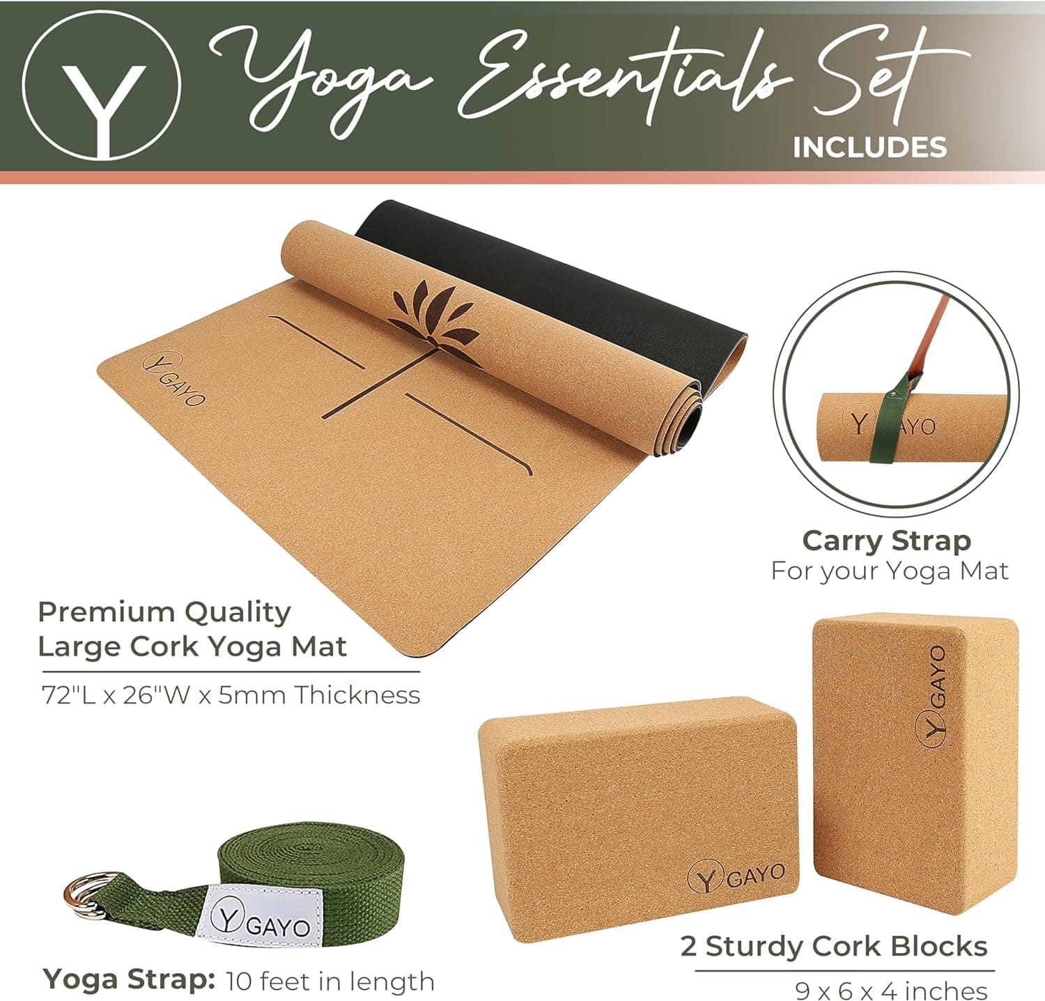 Non Toxic Cork Yoga Starter For Beginners - Image 5